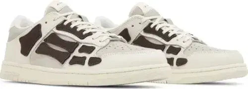 Amiri Amiri Skel Top Low 'White Brown' - Size: UK 6 Sneakers | Shop From The Mirage