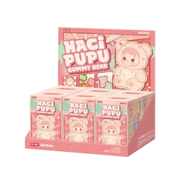 Pop Mart HACIPUPU Gummy Bear Series Vinyl Plush Pendant Sealed Case (6 Blind Box)