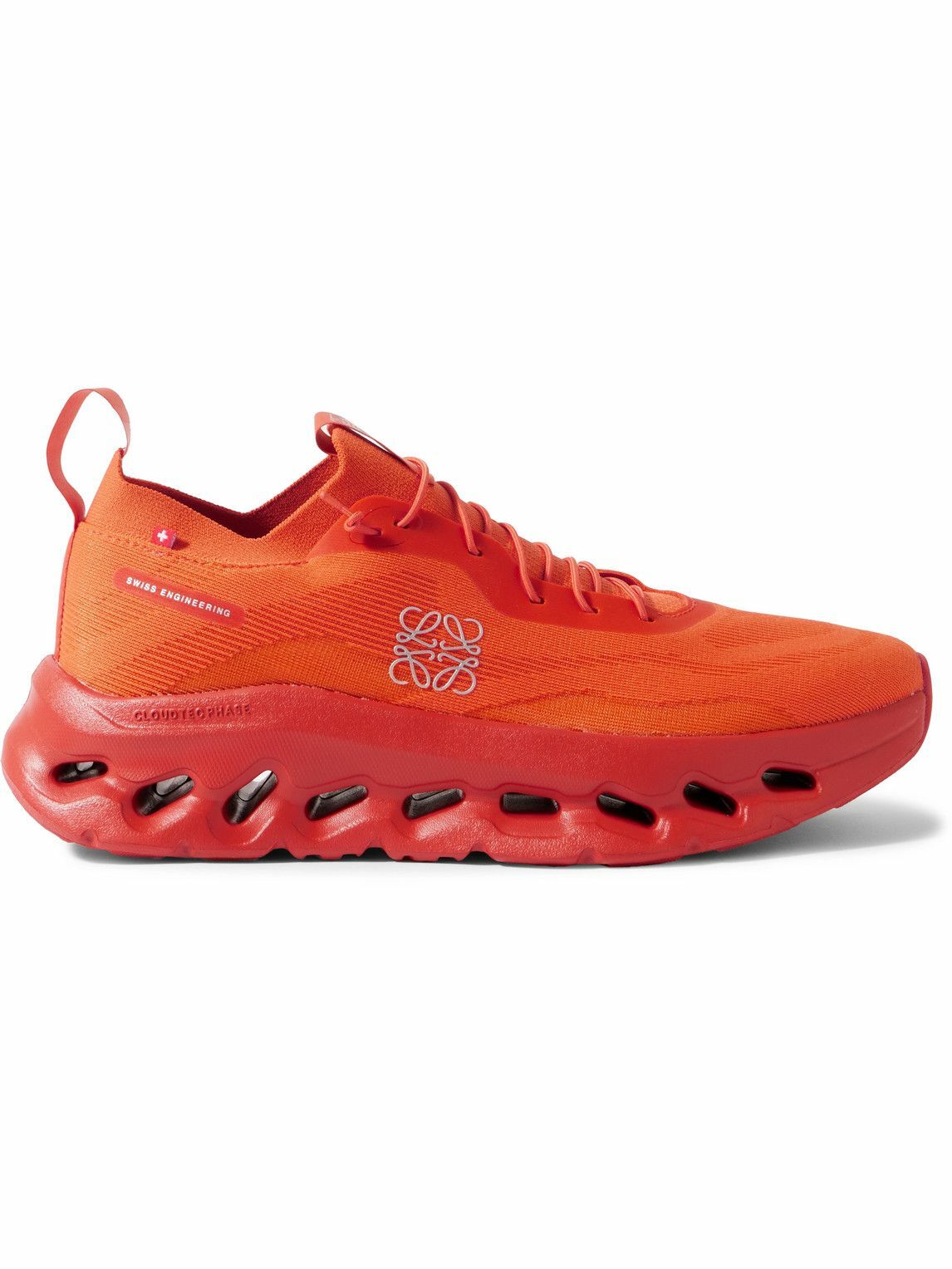 LOEWE - ON Cloudtilt 2.0 Stretch-Knit Sneakers - Orange