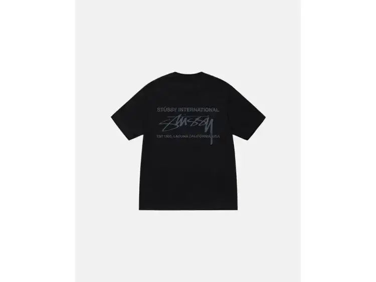 Stussy Stüssy Smooth International Tee Black - Size: S T-Shirts | Shop From The Mirage