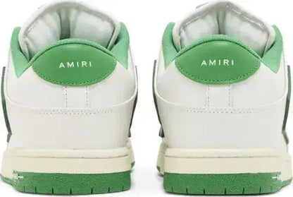 Amiri Amiri Skel Top Low 'White Green' - Size: UK 6 Sneakers | Shop From The Mirage