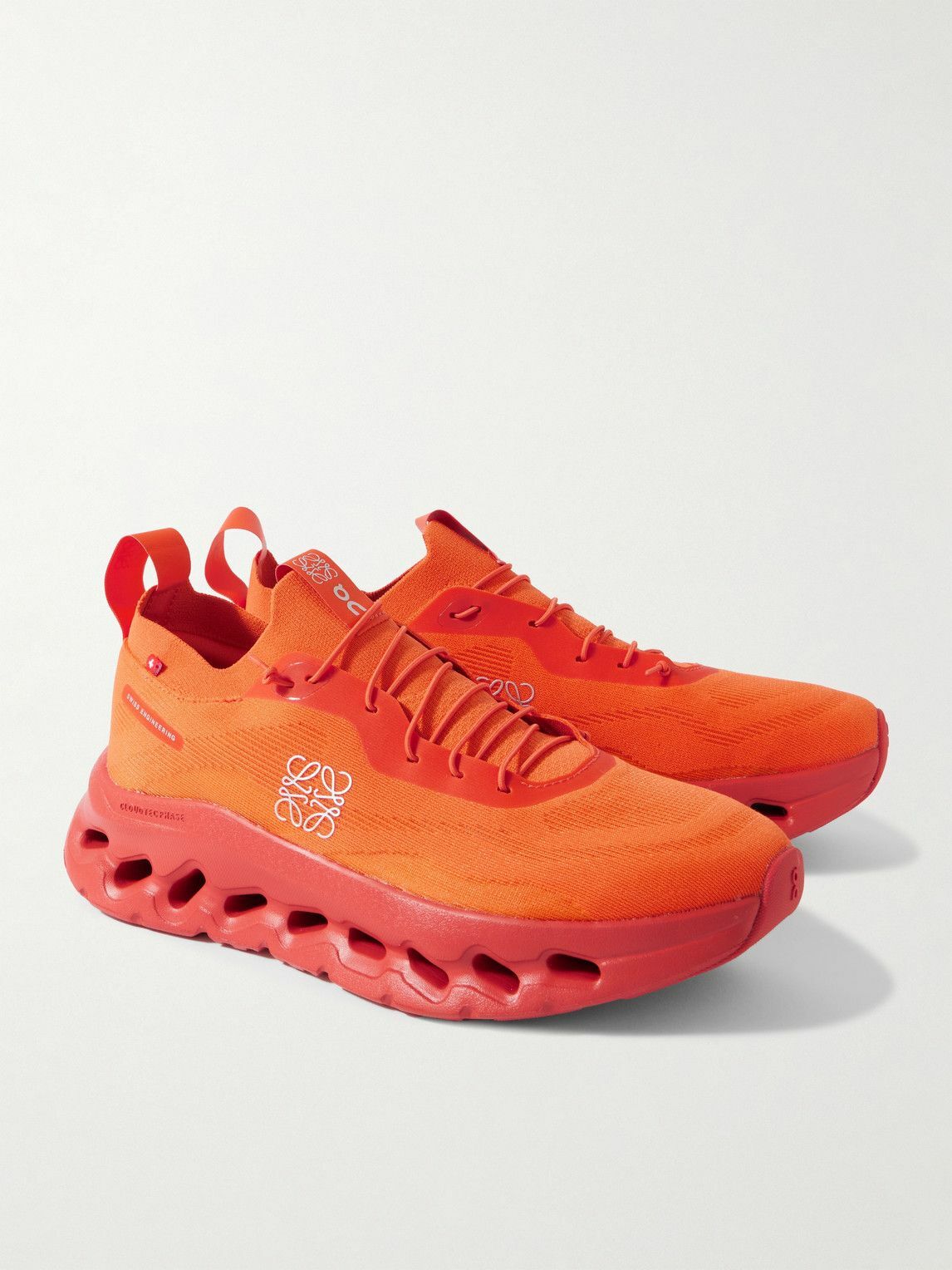 LOEWE - ON Cloudtilt 2.0 Stretch-Knit Sneakers - Orange