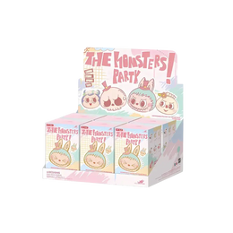 Pop Mart Labubu The Monsters Party Series Reversible Plush Doll Sealed Case (6 Blind Box)