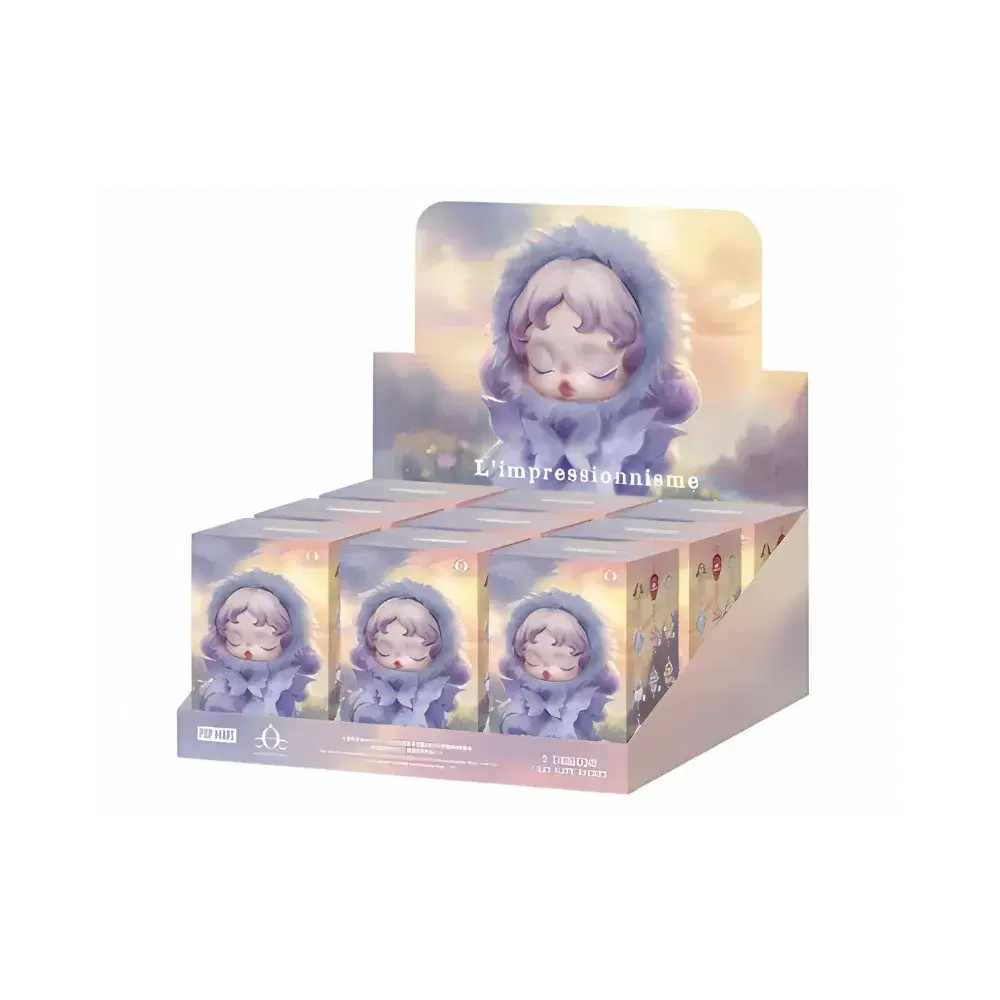 Pop Mart L'impressionnisme θSKULLPANDA Series Plush Doll Sealed Case (9 Blind Box)