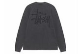 Stussy Raglan Thermal LS Crew Washed Black