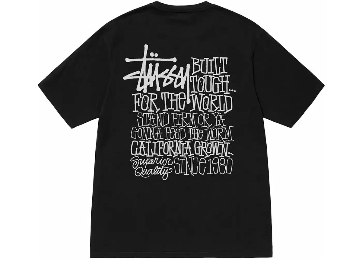 Stussy California Grown Tee Pigment Dyed Black