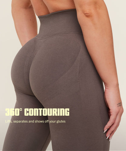 Gymshark Lift Seamless Leggings - Cool Brown