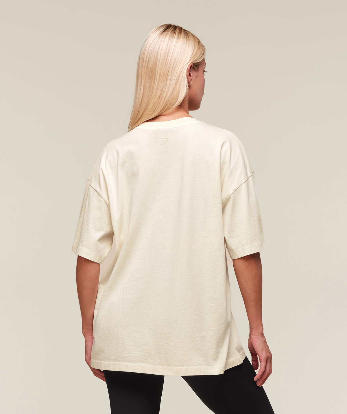 Gymshark 66 Washed Graphic Oversized T-Shirt - Oat White