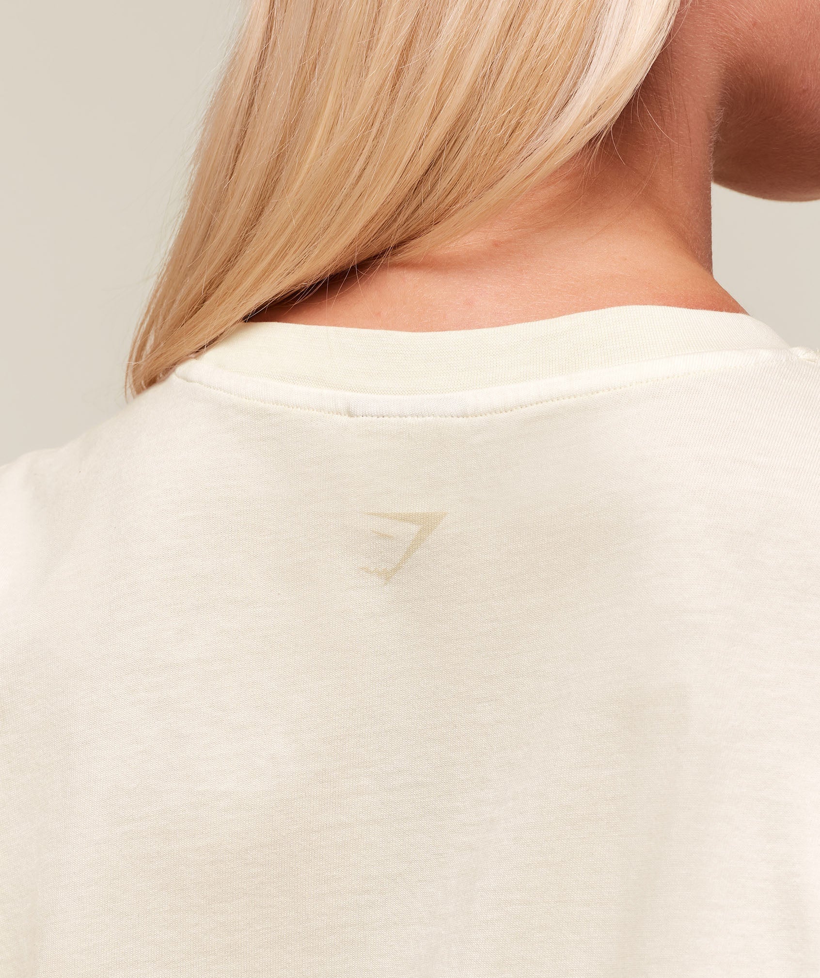 Gymshark 66 Washed Graphic Oversized T-Shirt - Oat White