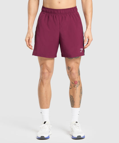 Gymshark Sport  7" Shorts - Strong Pink/Black