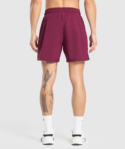 Gymshark Sport  7" Shorts - Strong Pink/Black