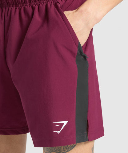Gymshark Sport  7" Shorts - Strong Pink/Black