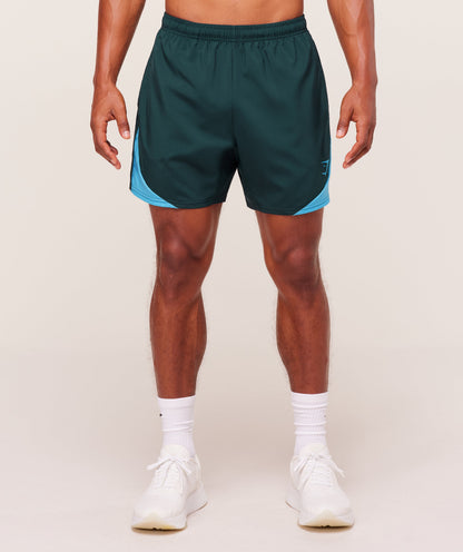Gymshark Arrival Block 6" Shorts - Deep Petrol Blue