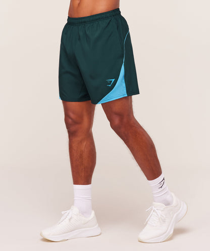Gymshark Arrival Block 6" Shorts - Deep Petrol Blue