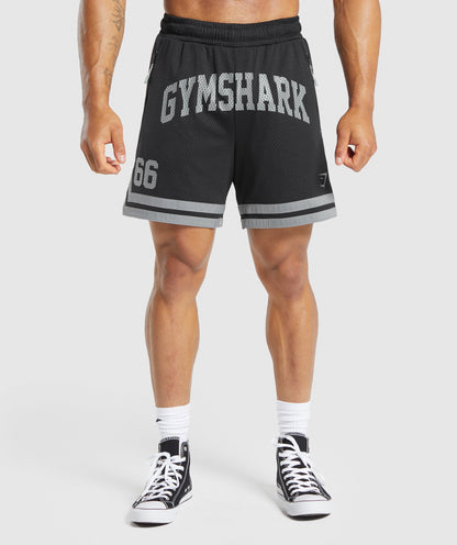Gymshark Campus Mesh Shorts - Black