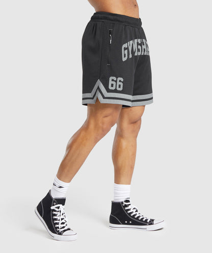 Gymshark Campus Mesh Shorts - Black