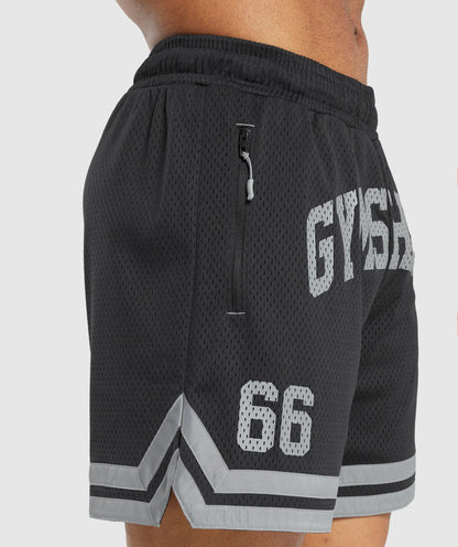 Gymshark Campus Mesh Shorts - Black