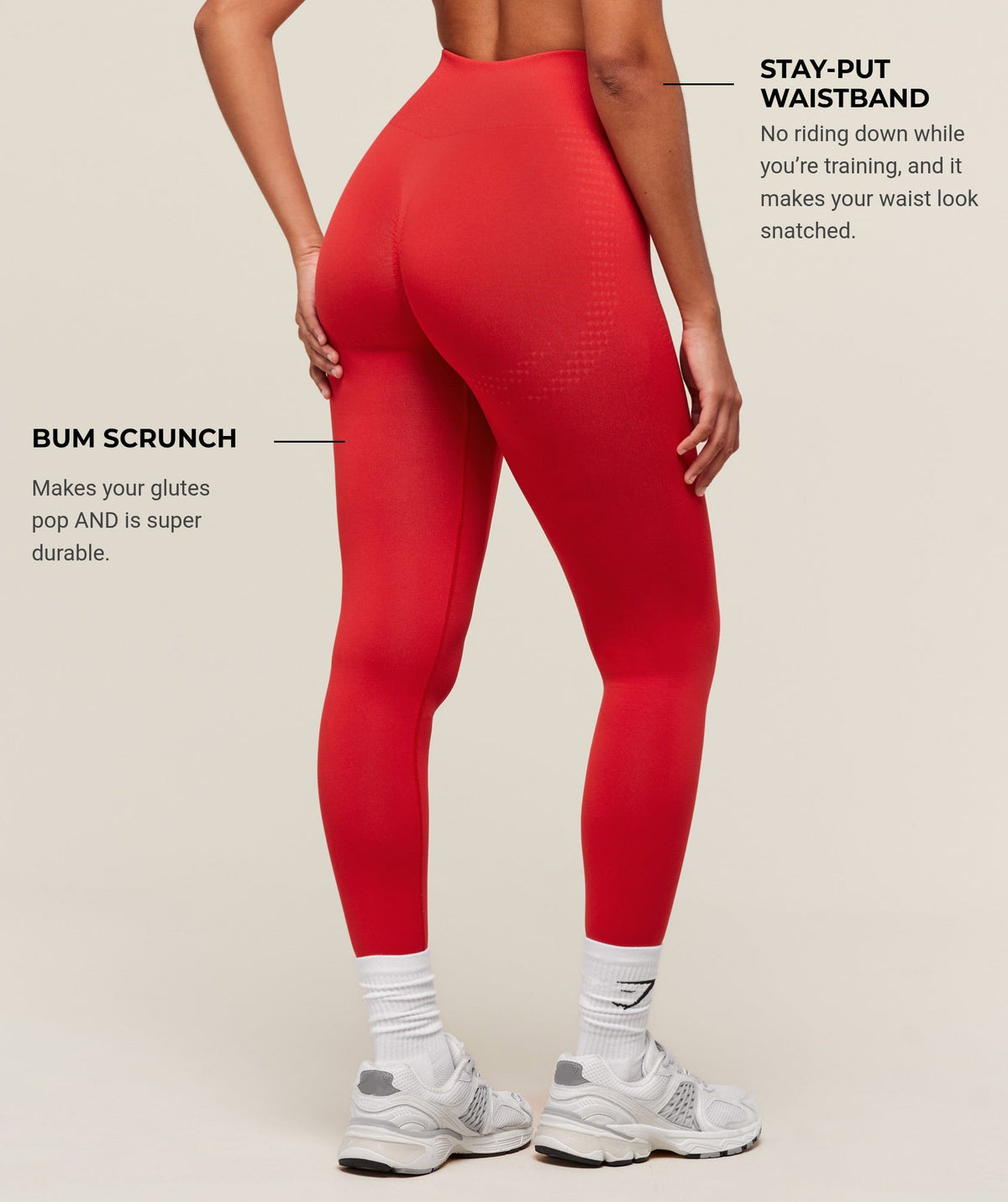Gymshark Vital Soft Leggings - Velocity Red