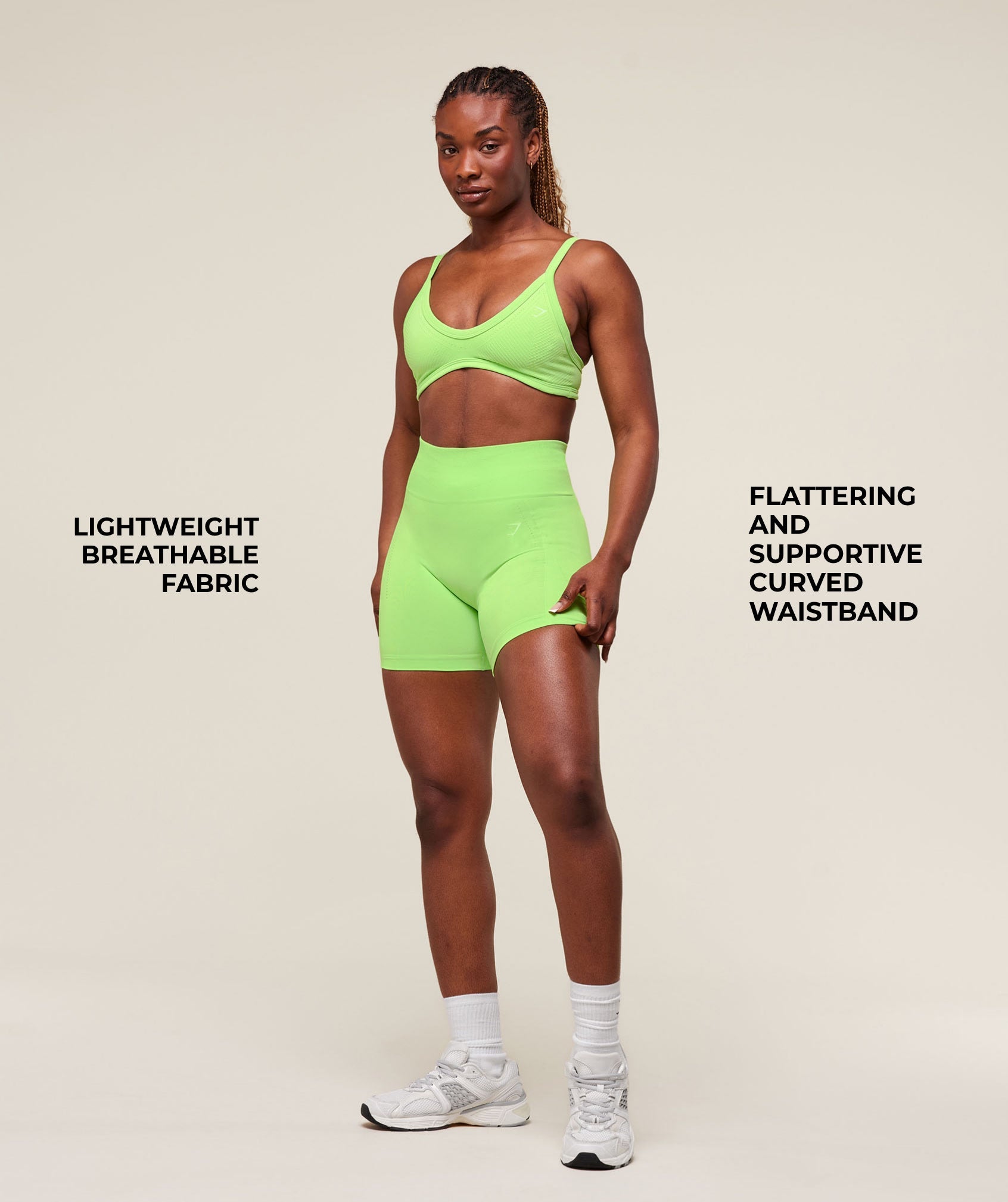 Gymshark Energised Seamless Shorts - Energy Gelato Green