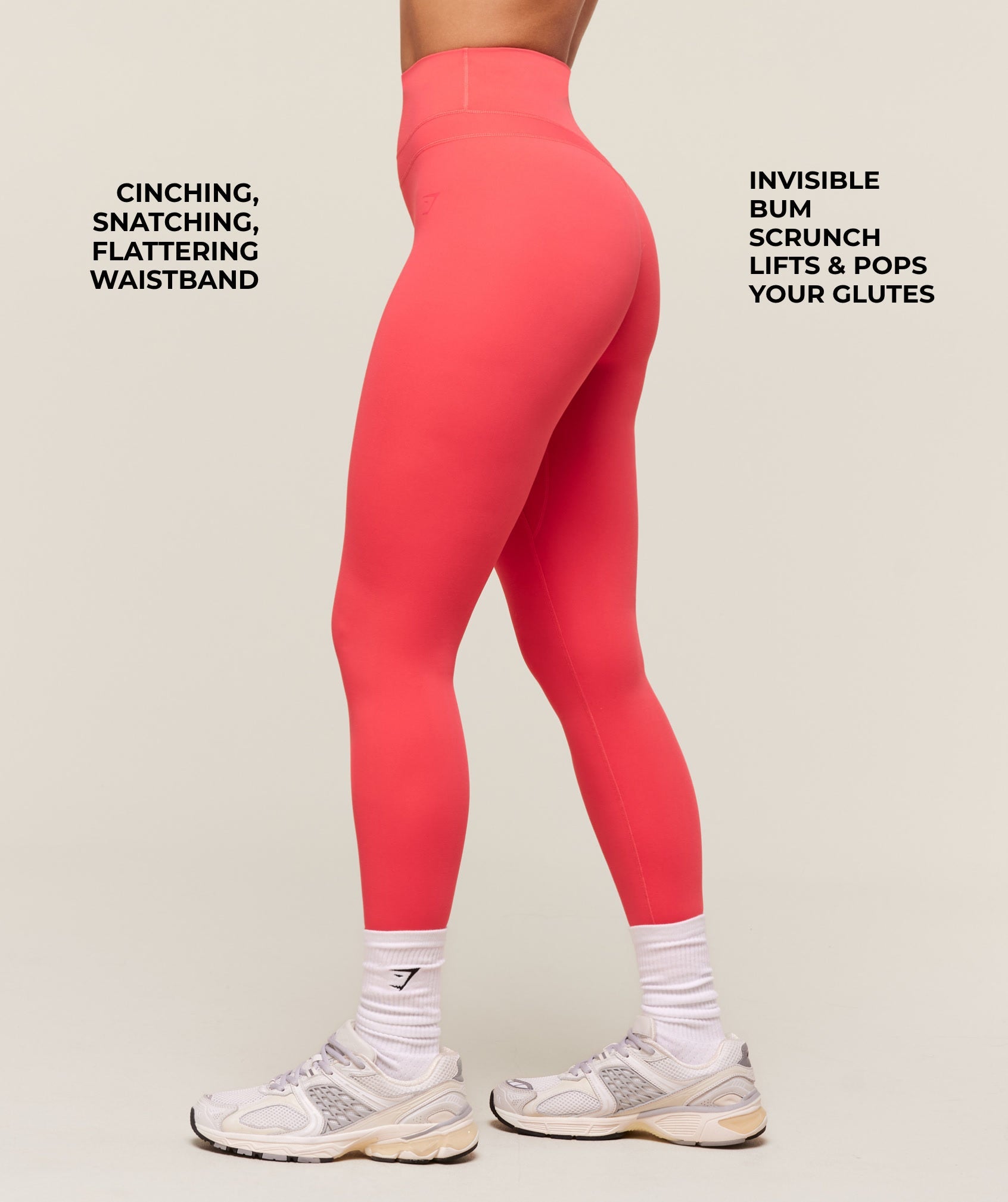 Gymshark Whitney Leggings - Coral Red