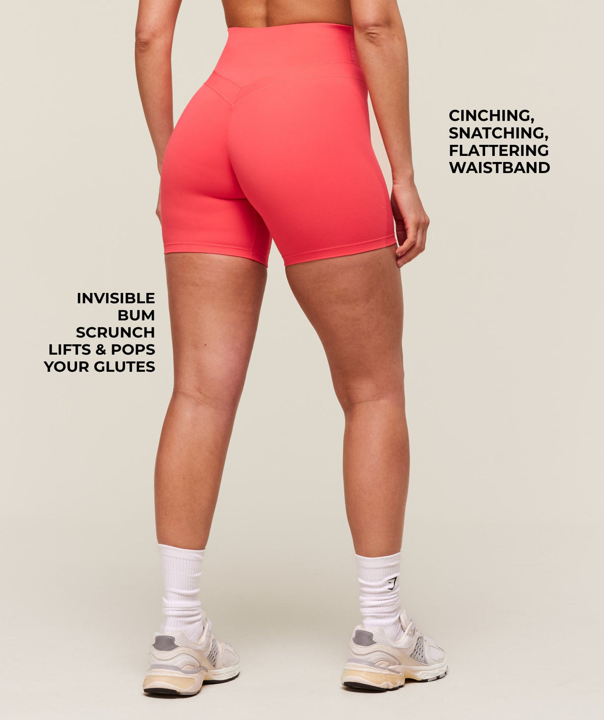Gymshark Whitney Shorts - Coral Red