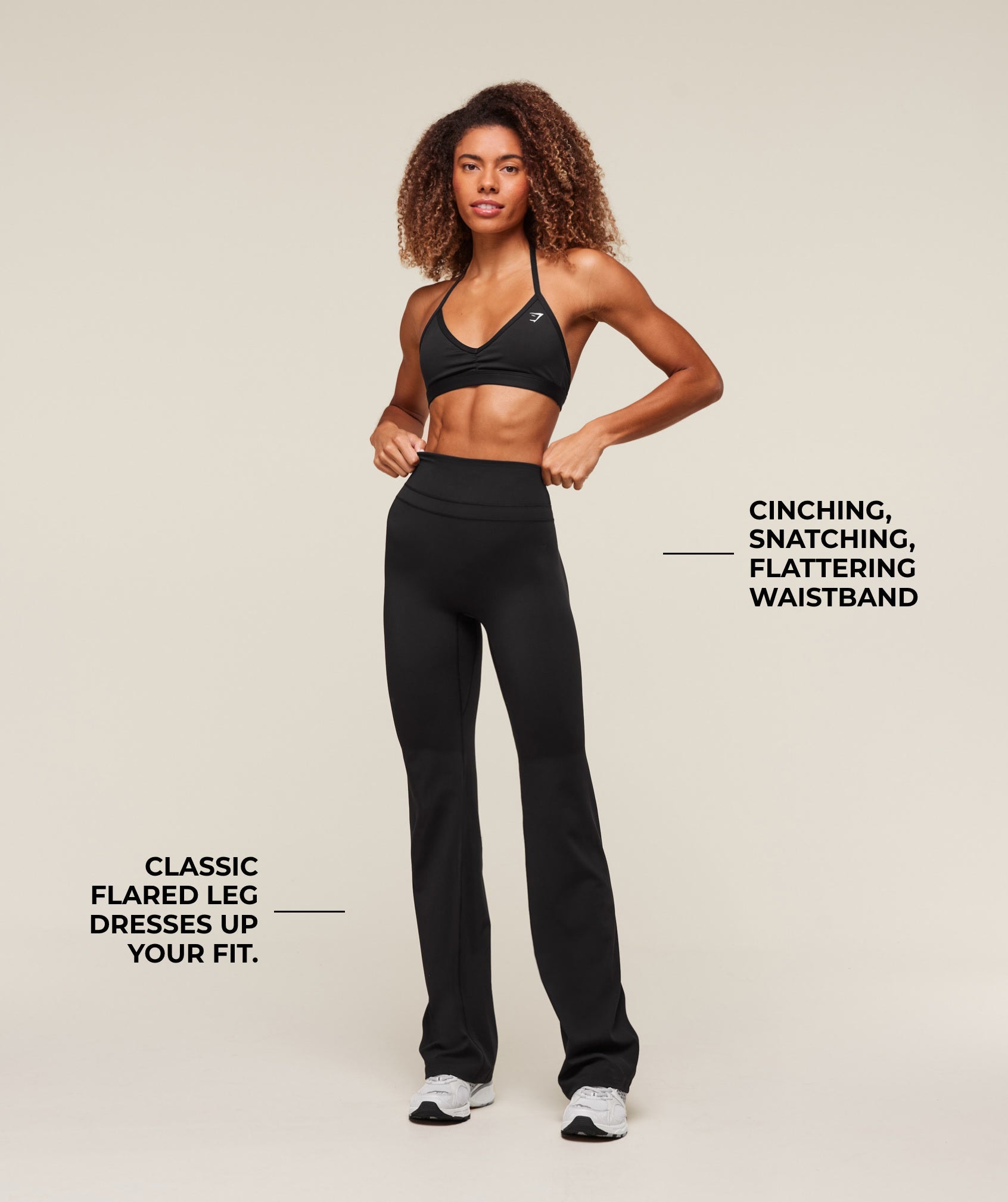 Gymshark Whitney Flared Leggings - Black