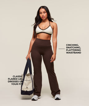 Gymshark Whitney Flared Leggings - Depth Brown