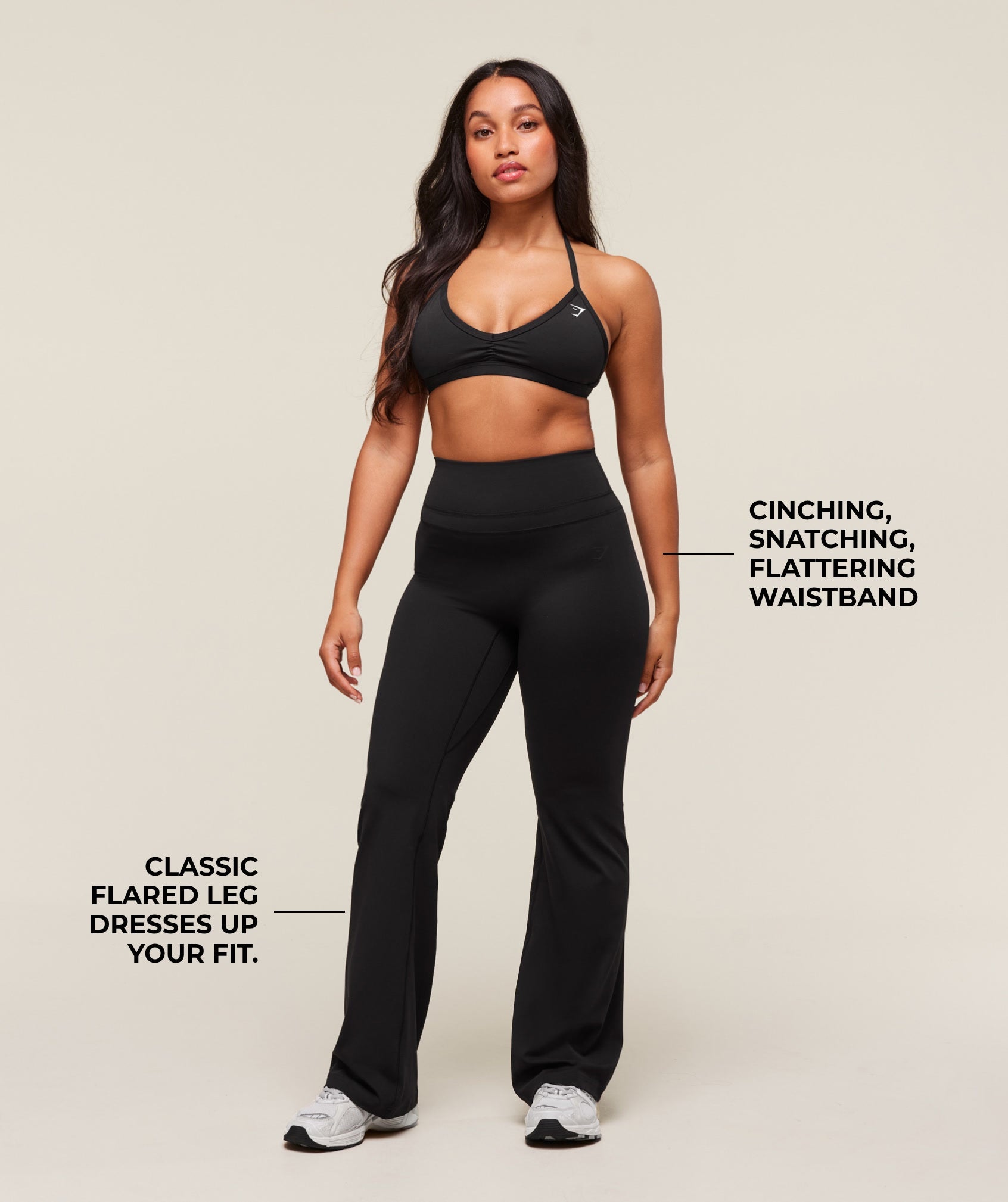 Gymshark Whitney Flared Leggings - Black