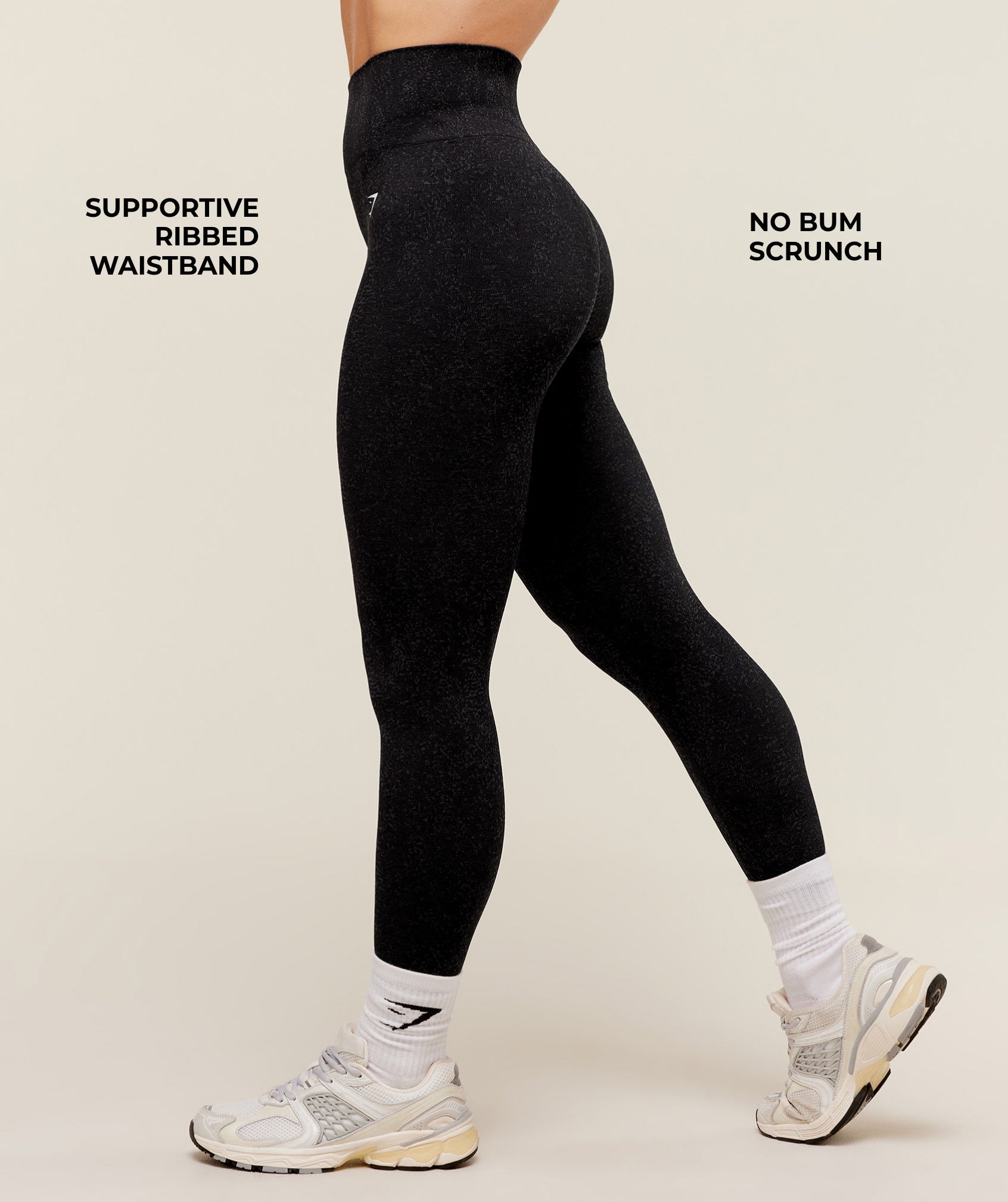 Gymshark Adapt Fleck Seamless Leggings - Mineral/Black