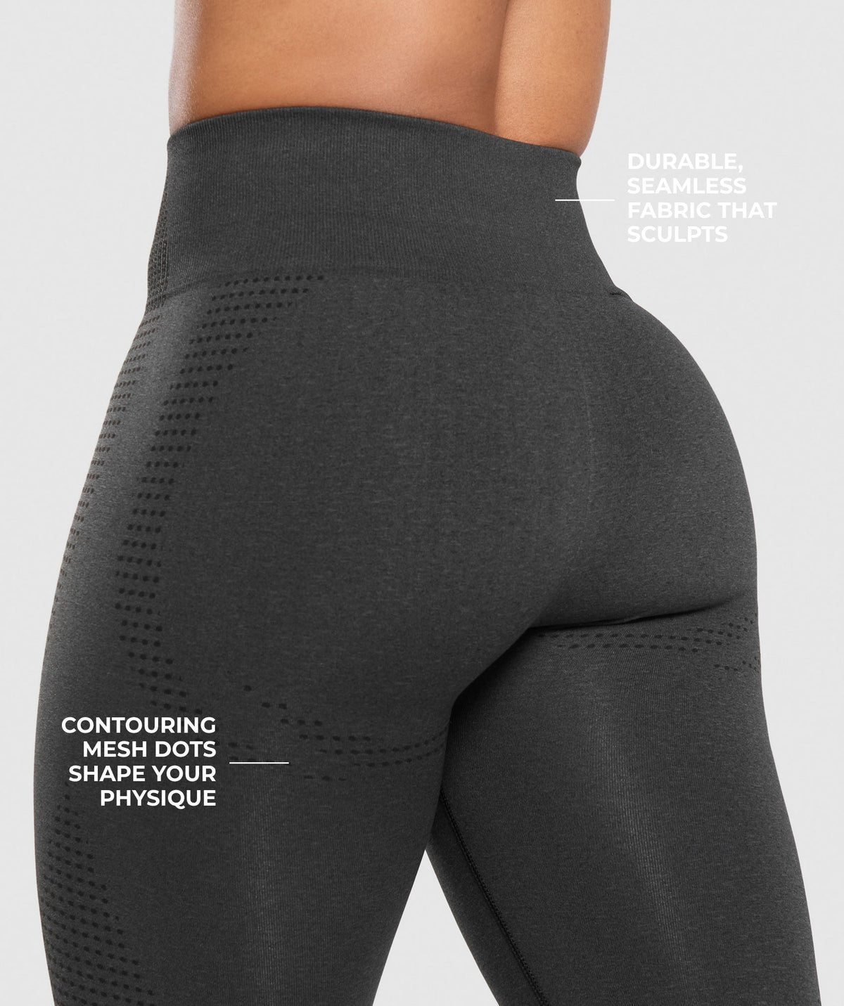 Gymshark Vital Leggings - Black Marl