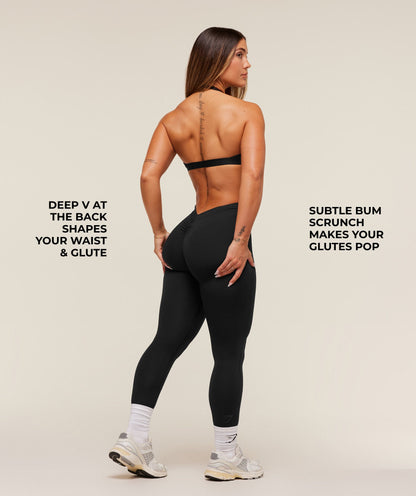 Gymshark Lifting Dipped Waistband Leggings - Black