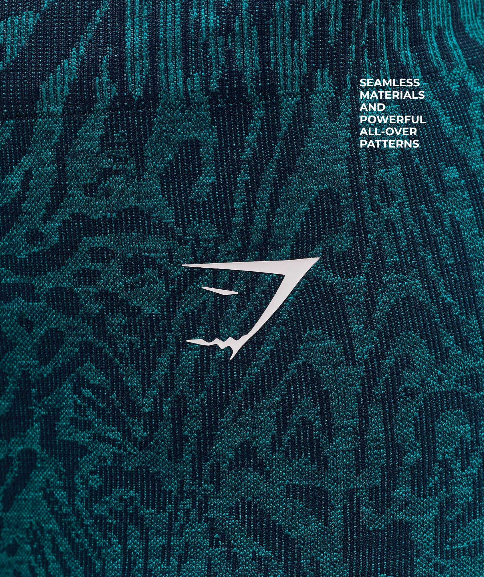 Gymshark Adapt Animal Seamless Shorts - Navy/Brand Blue