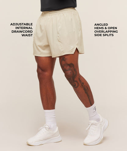Gymshark Running 5" Shorts - Pebble Grey