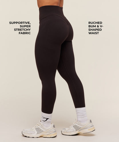 Gymshark Activate Seamless Leggings - Plum Brown