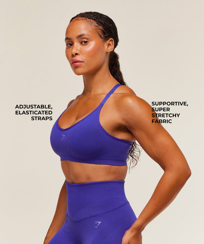 Gymshark Activate Seamless Bralette - Cobalt Purple