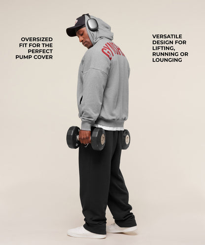 Gymshark Power Zip Up Hoodie - Charcoal Core Marl