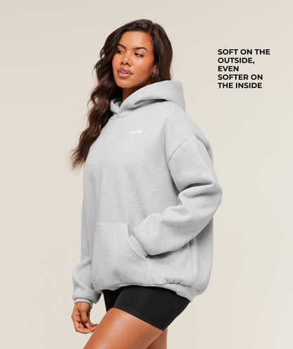 Gymshark Cosy Luxe Hoodie - Soft Grey Marl
