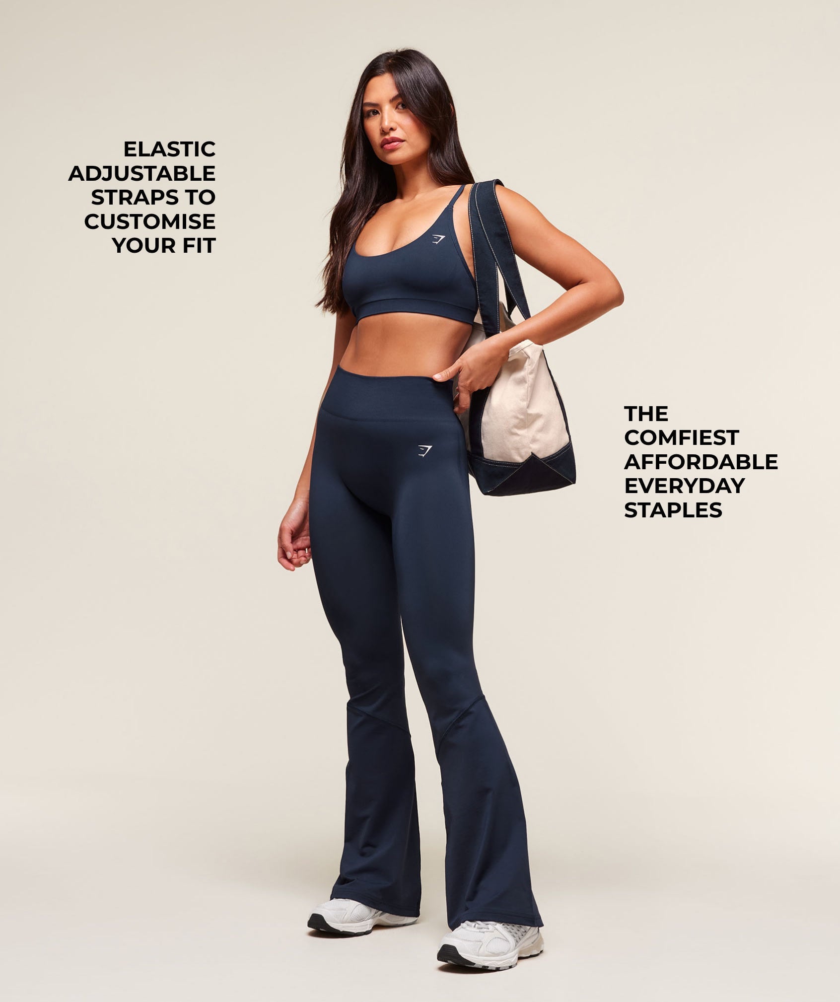 Gymshark Everyday Seamless Racerback Sports Bra - Navy