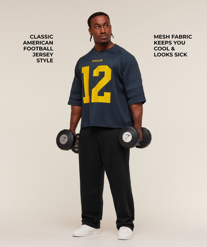 Gymshark American Football Jersey - Heavy Blue