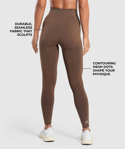 Gymshark Vital Regular Leggings - Espresso Marl