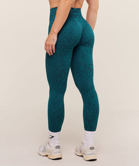 Gymshark Adapt Animal Seamless Leggings - Navy/Brand Blue