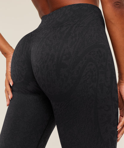 Gymshark Adapt Animal X Whitney Leggings - Black /  Asphalt Grey