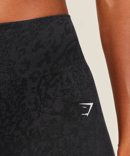 Gymshark Adapt Animal X Whitney Leggings - Black /  Asphalt Grey