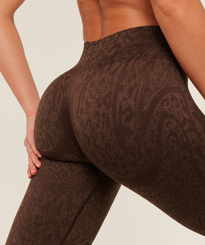 Gymshark Adapt Animal X Whitney Leggings - GS Archive Brown/GS Soft Brown