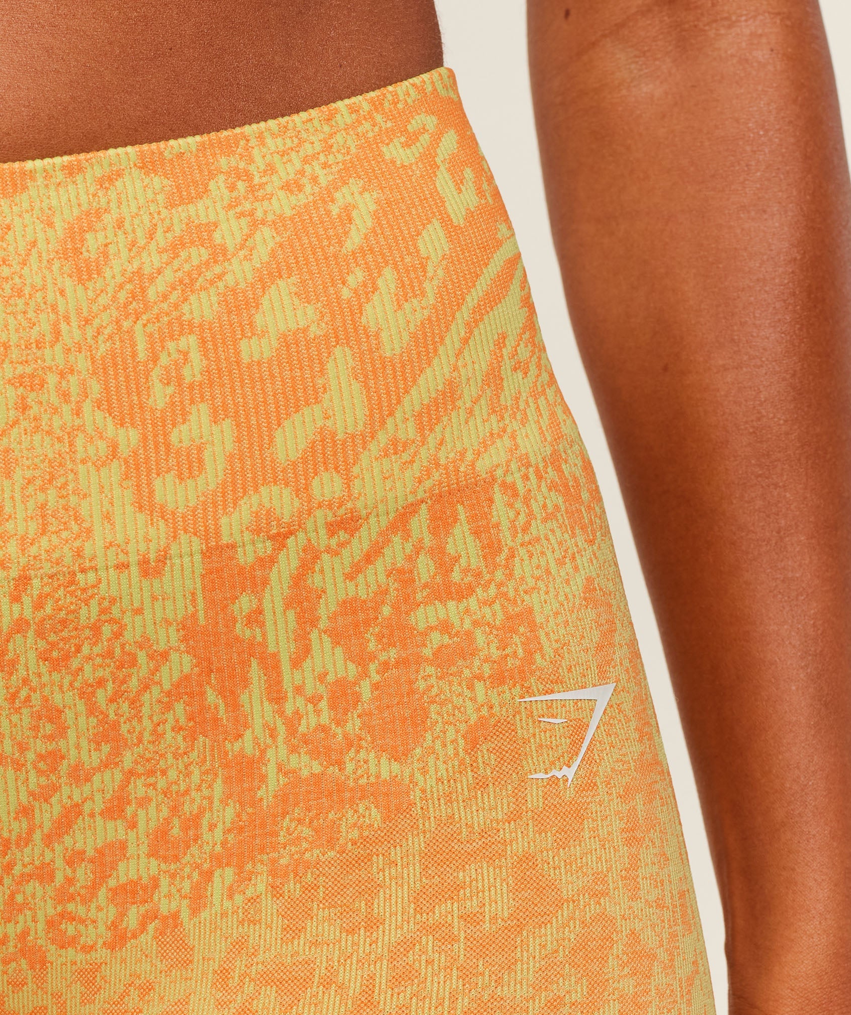 Gymshark Adapt Animal X Whitney Leggings - Sorbet Yellow /  Dayglow Peach