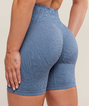 Gymshark Adapt Animal Seamless Shorts - Worn Blue/Peri Blue