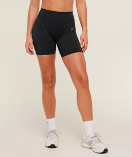 Gymshark Adapt Animal X Whitney Shorts - Black /  Asphalt Grey