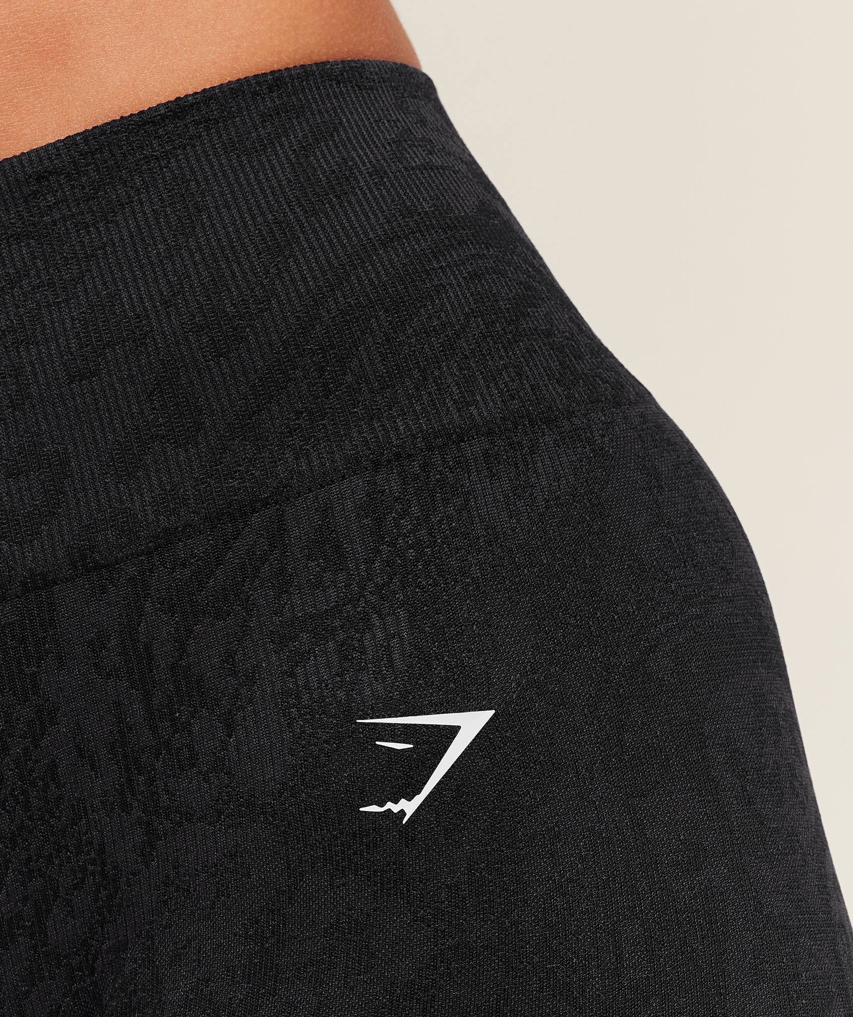 Gymshark Adapt Animal X Whitney Shorts - Black /  Asphalt Grey