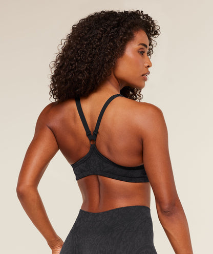 Gymshark Adapt Animal X Whitney Sports Bra - Black /  Asphalt Grey