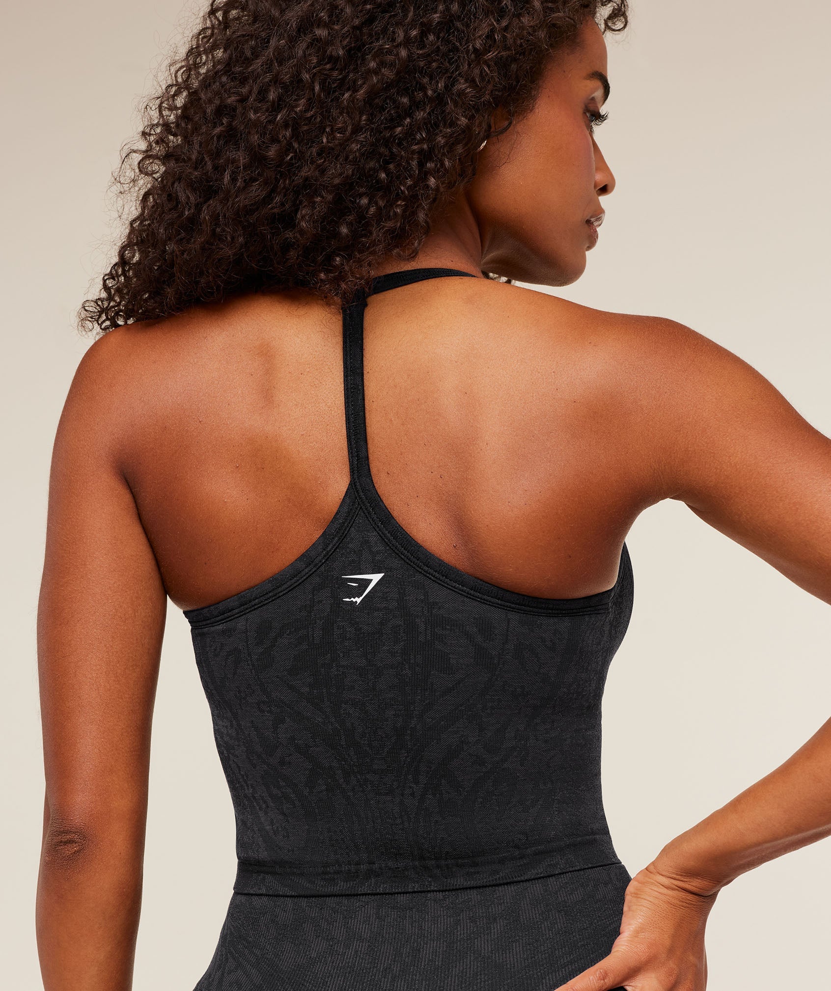 Gymshark Adapt Animal X Whitney Tank Top with Shelf - Black /  Asphalt Grey